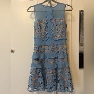 Baby blue dress